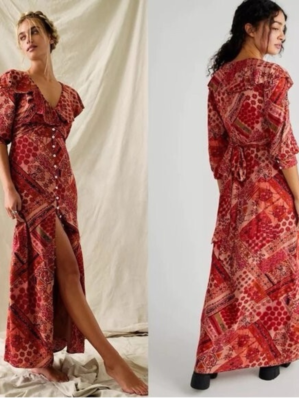 New Free People Lennon Maxi Dress Size XS - Picture 3 of 11